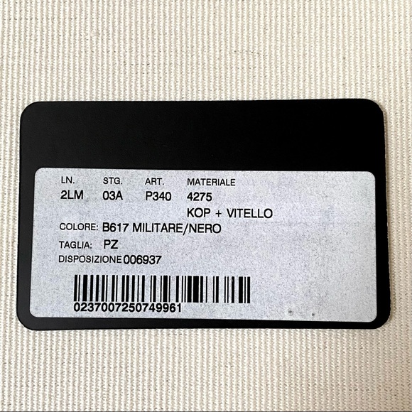 DOLCE & GABBANA MEN’S LEATHER BIFOLD WALLET, VINTAGE, RARE GRN/BLK, NEW W/ TAGS - Picture 15 of 15